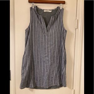 Summer dress with crochet design.  By Solitaire size small.